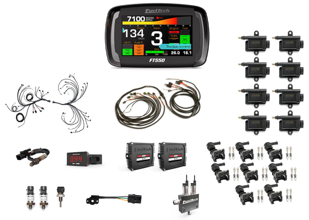 FuelTech FT550 V8 Small Block Boosted Gas EFI Kit Steve Morris Engines