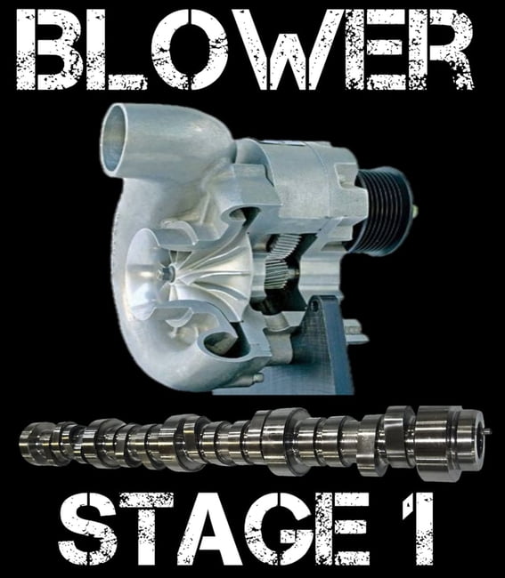 800 to 1200HP BBC HYD ROLLER CAM - SUPERCHARGER STAGE 1
