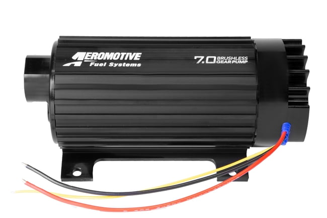 Aeromotive 11197 7.0 GPM Brushless Spur Gear Fuel Pump with True Variable Speed Control, In-Line