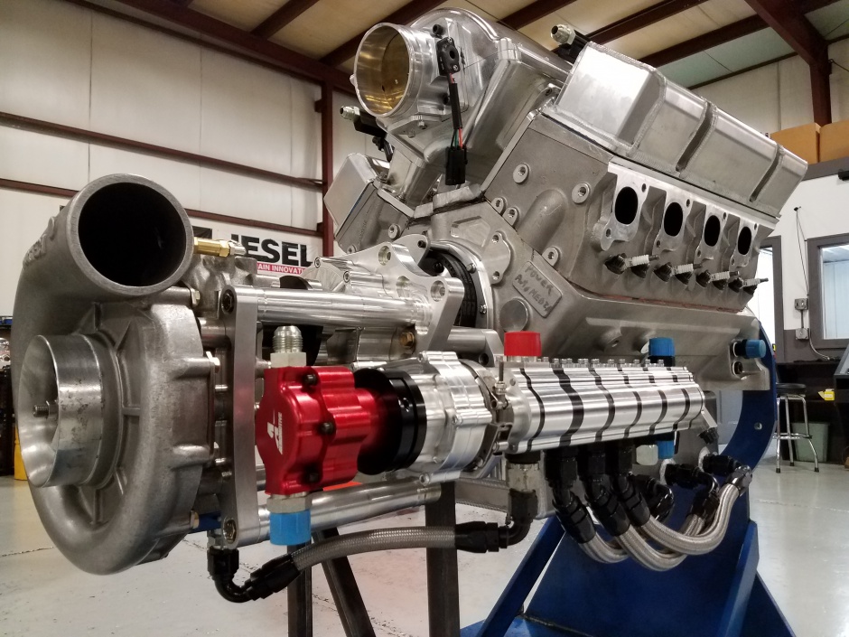 Engine conversion work in progress at Steve Morris Engines