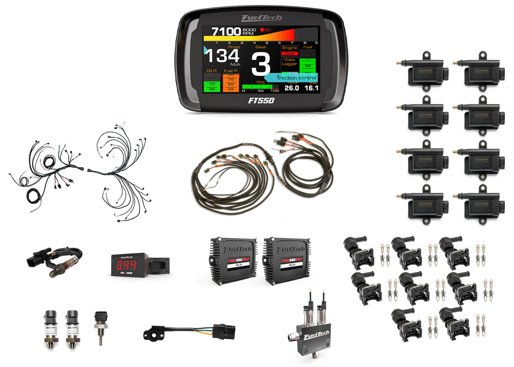FuelTech FT550 V8 Small Block Boosted Gas EFI Kit Steve Morris Engines