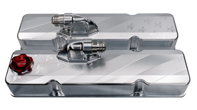 Billet Conventional SBC valve covers