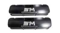 Billet BBF Valve Covers WIth Motion Raceworks Breather